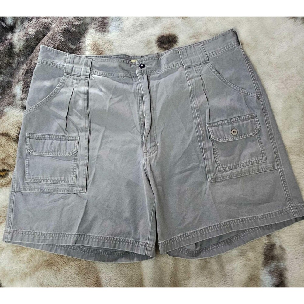 Cabelas Men's 7-Pocket Hiker Cargo Shorts Gray 42